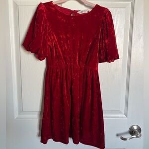 H&M Scarlet Velvet Top